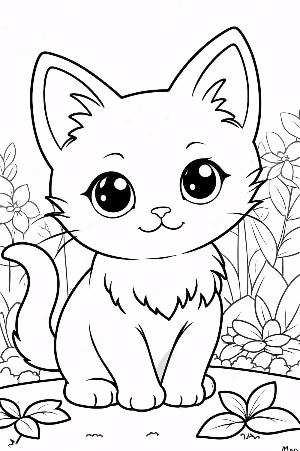 Colorindo Um Gato Adorável