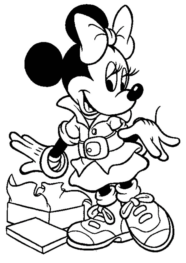 Dê Vida à Minnie Mouse com Cores Vibrantes