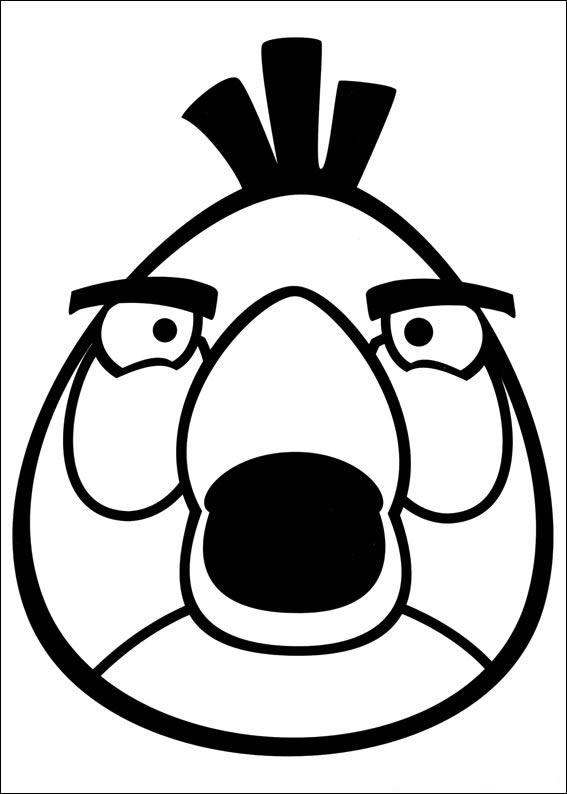 Colorir Red dos Angry Birds