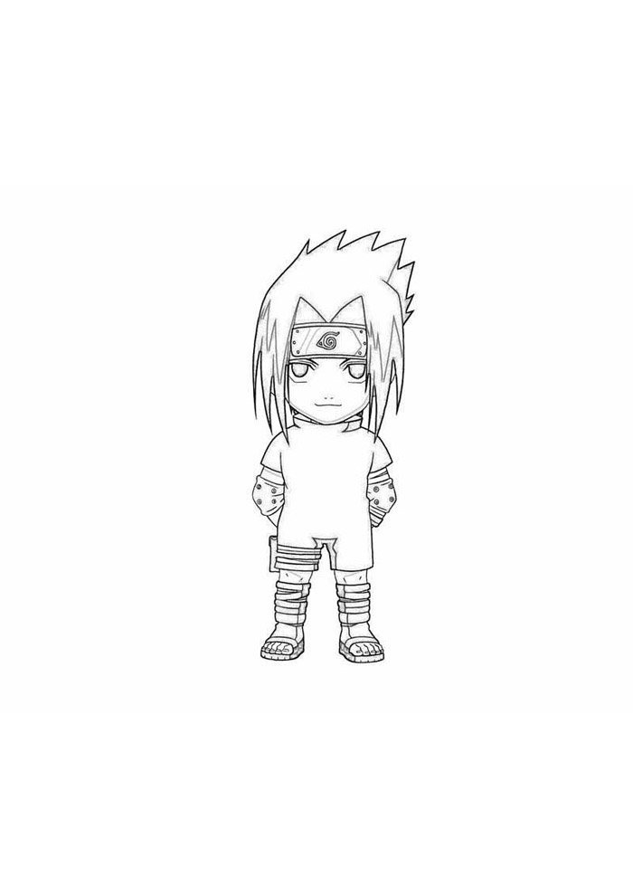 Colorir Sasuke em Ação