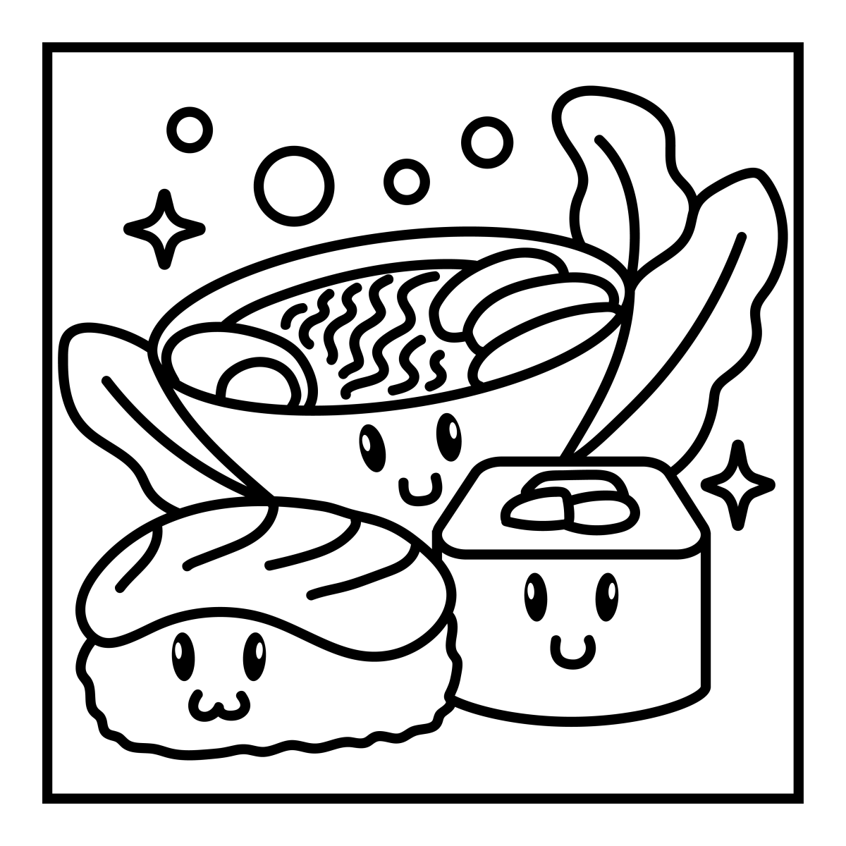 Comida Kawaii Encantadora