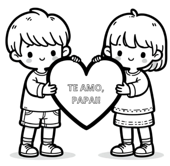 Coração de Amor para o Papai