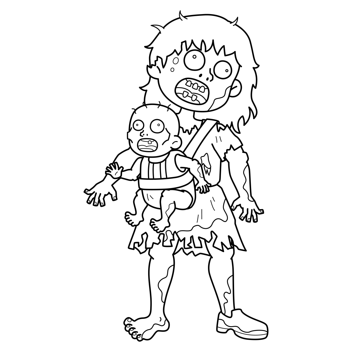 Cores do Apocalipse Zumbi: Mãe e Filho