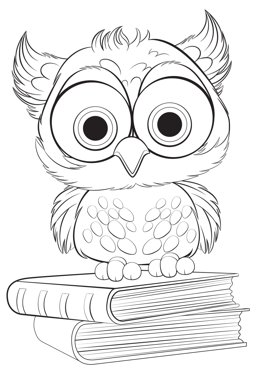 Coruja Curiosa e Seus Livros Mágicos