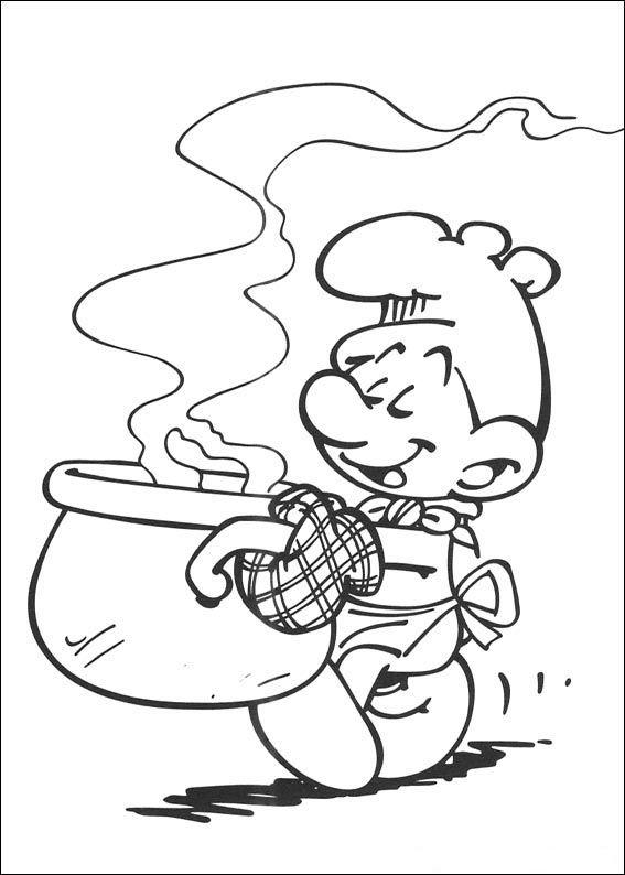 Cozinhando com o Chef dos Smurfs