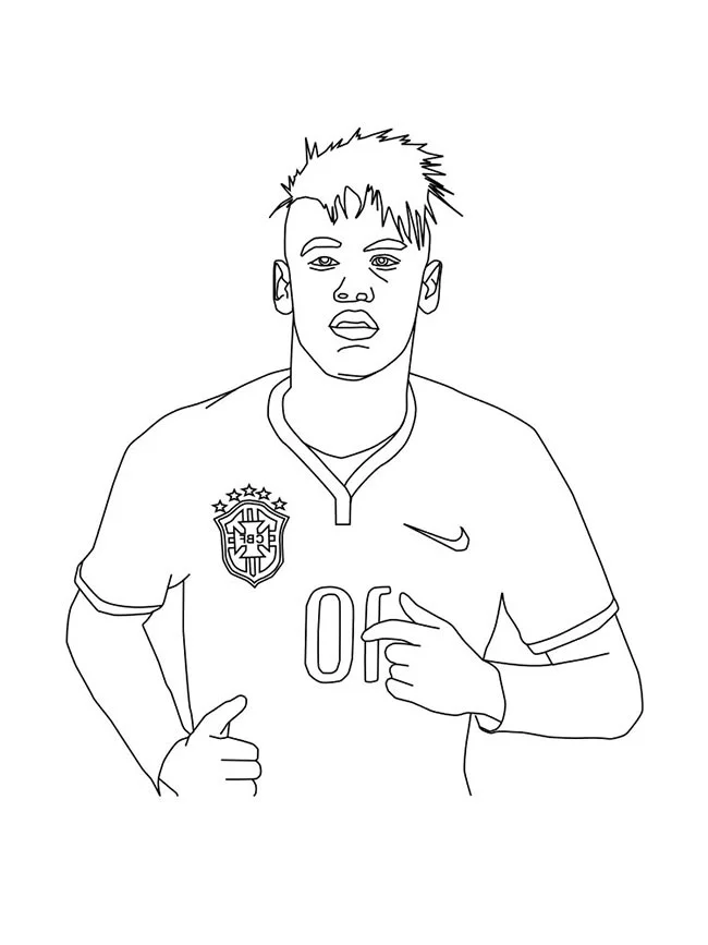 Craque do Brasil para Colorir