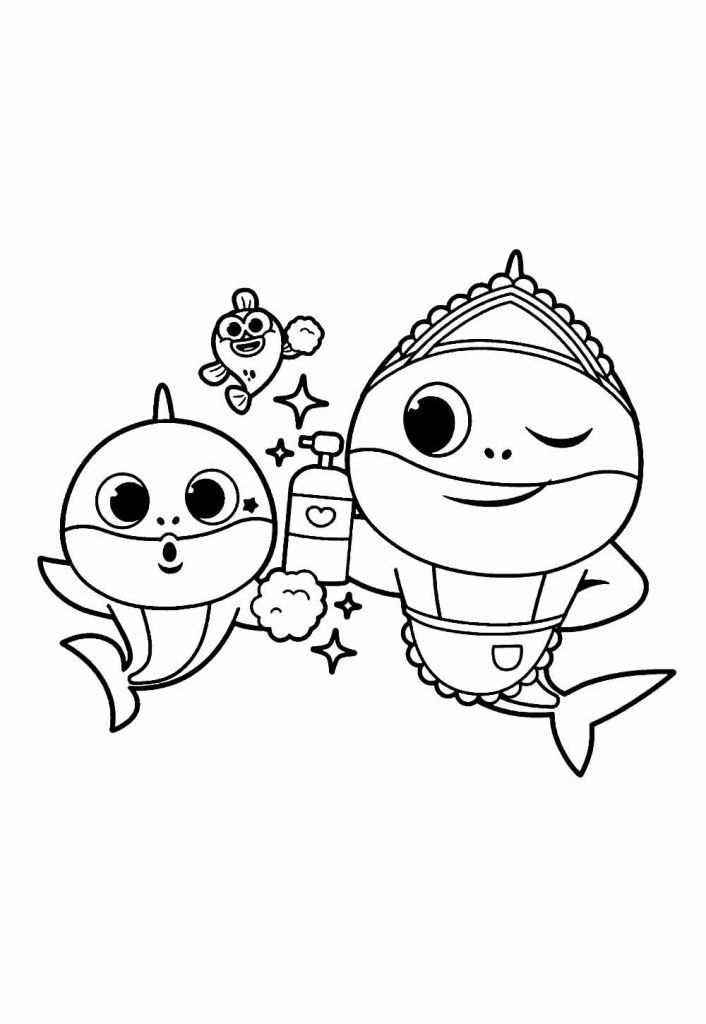 Curta Aventura de Baby Shark e Família Submarina