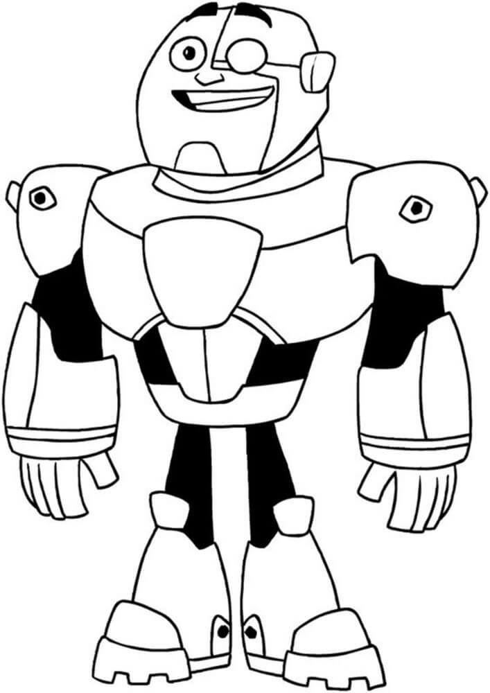 Cyborg em Ação: Hora de Colorir!