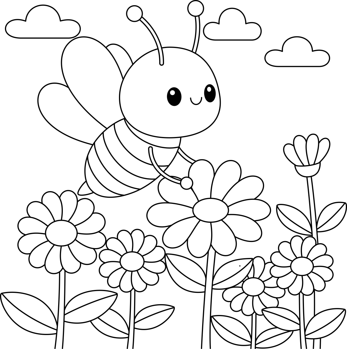 A Dança Feliz da Abelhinha nas Flores