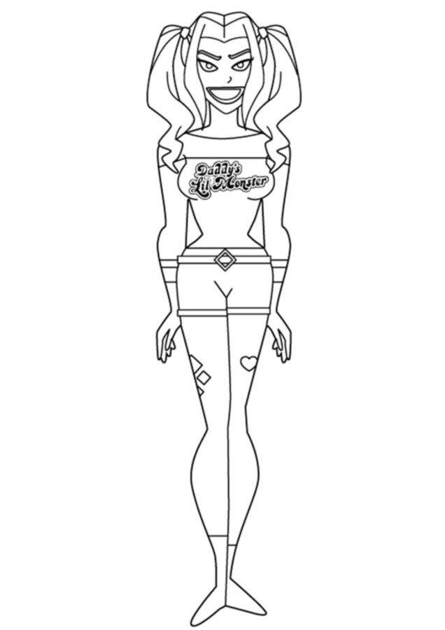 Dê Cor à Iconica Harley Quinn