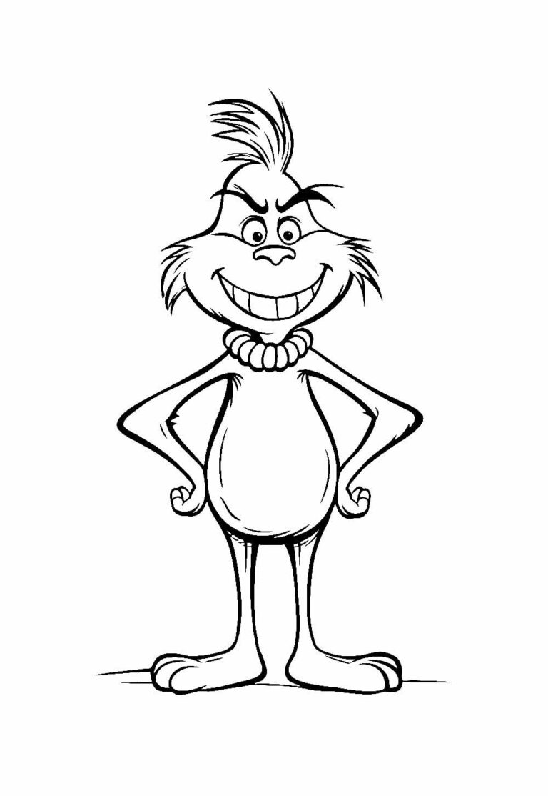 Dê Cor ao Grinch Sorridente