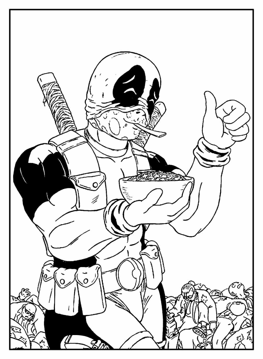 Deadpool em Ação com Cereal