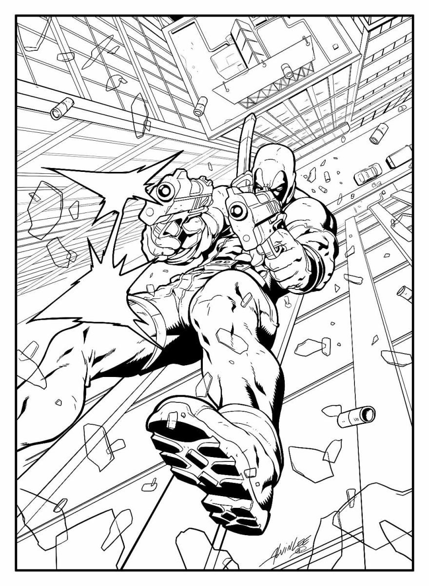 Deadpool em Ação no Coração da Cidade