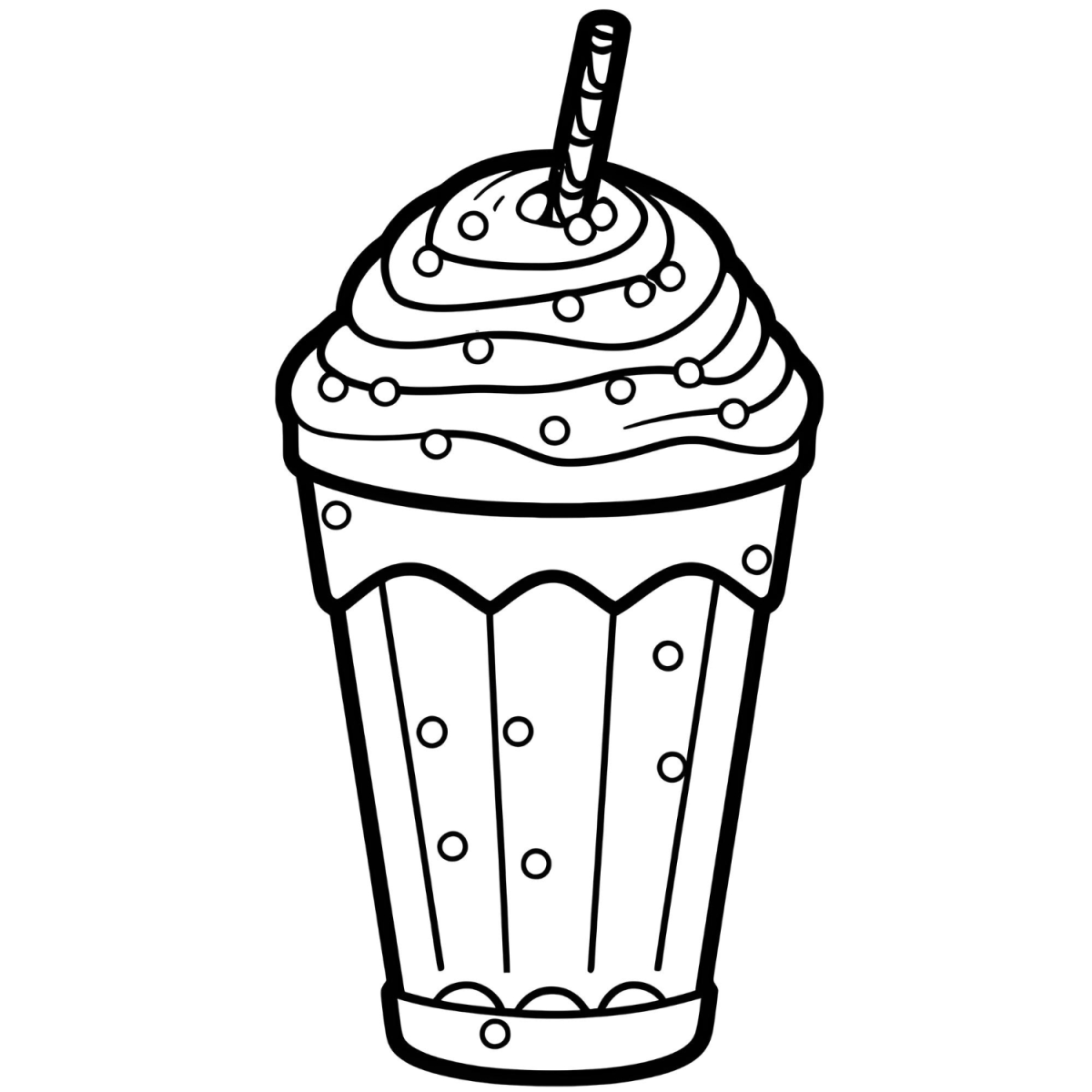 Delicioso Milkshake para Colorir