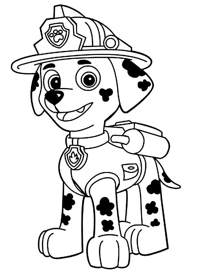 Desenho Animado do Marshall para Colorir