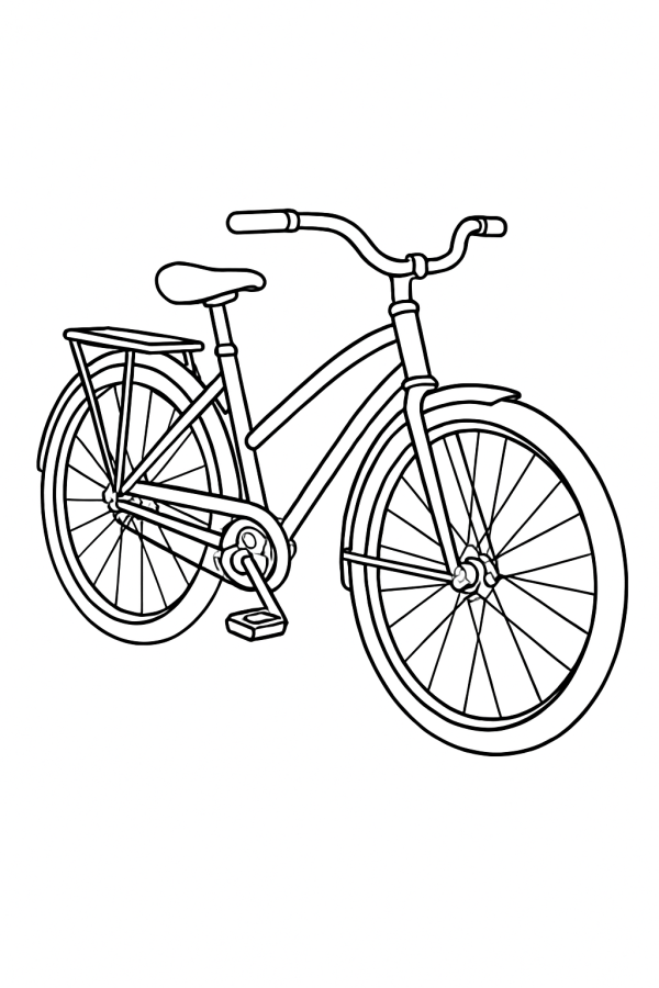 Desenho de Bicicleta para Colorir