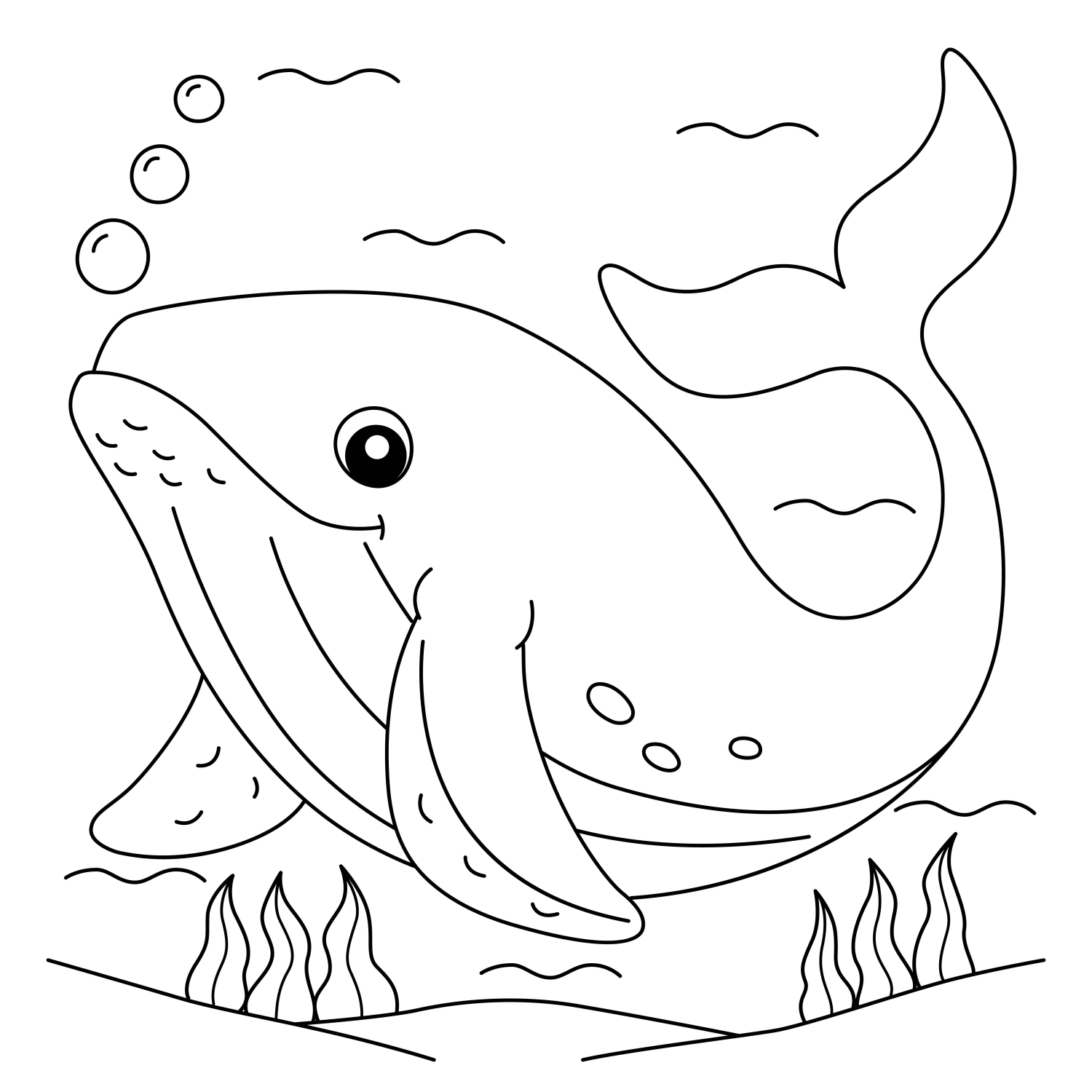 Desenho de Baleia Encantada