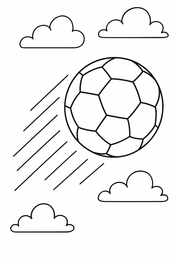 Desenho Dinâmico de Futebol nos Céus
