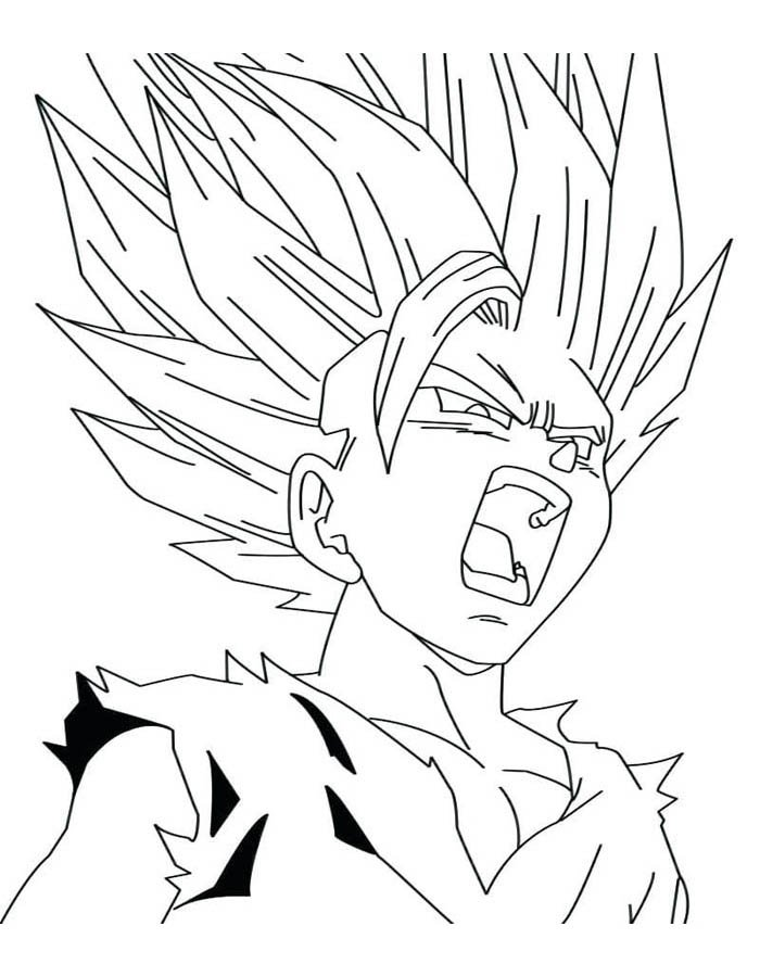 Desenho Épico do Super Saiyajin