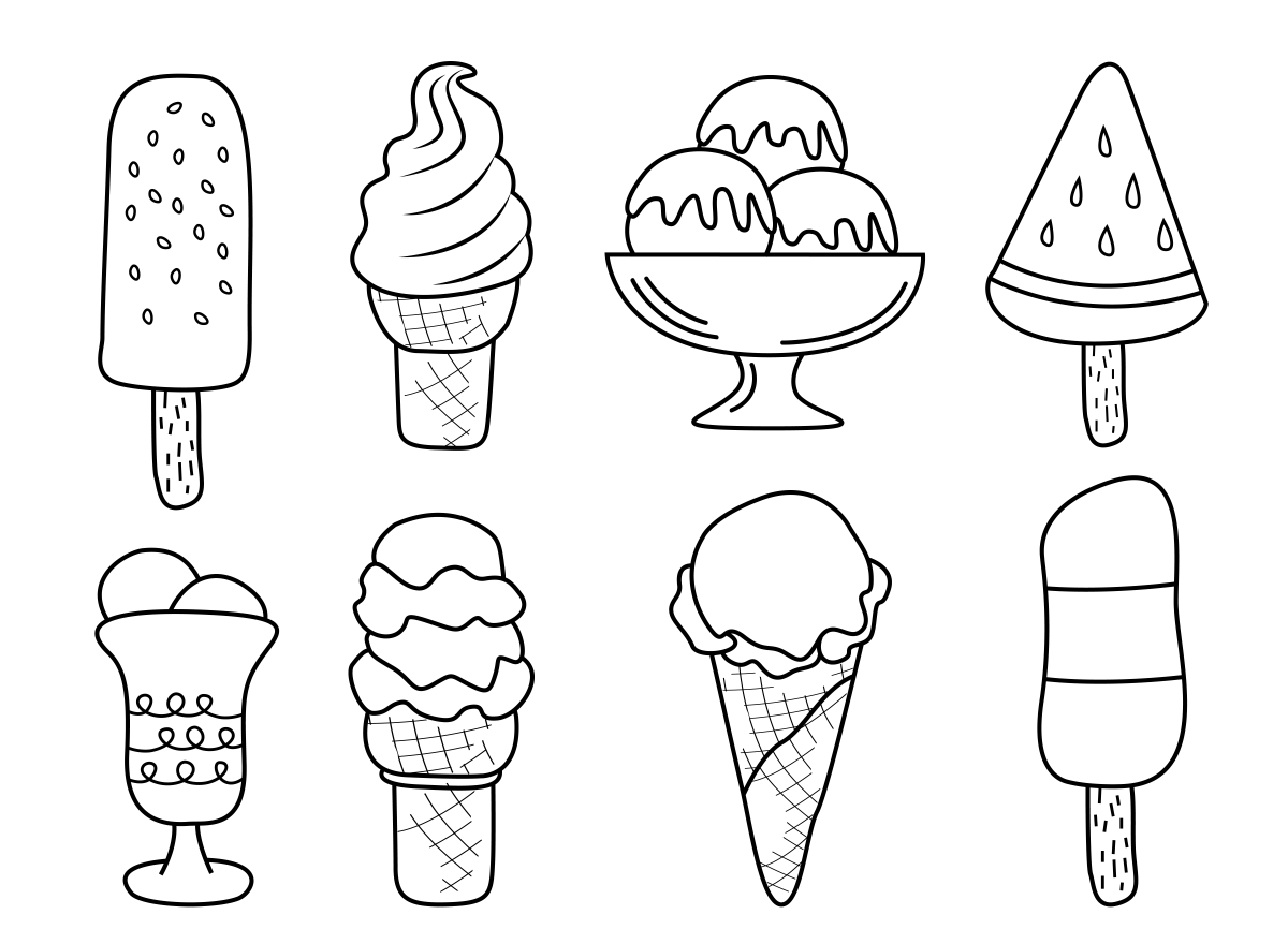 Deliciosos Desenhos de Sorvete