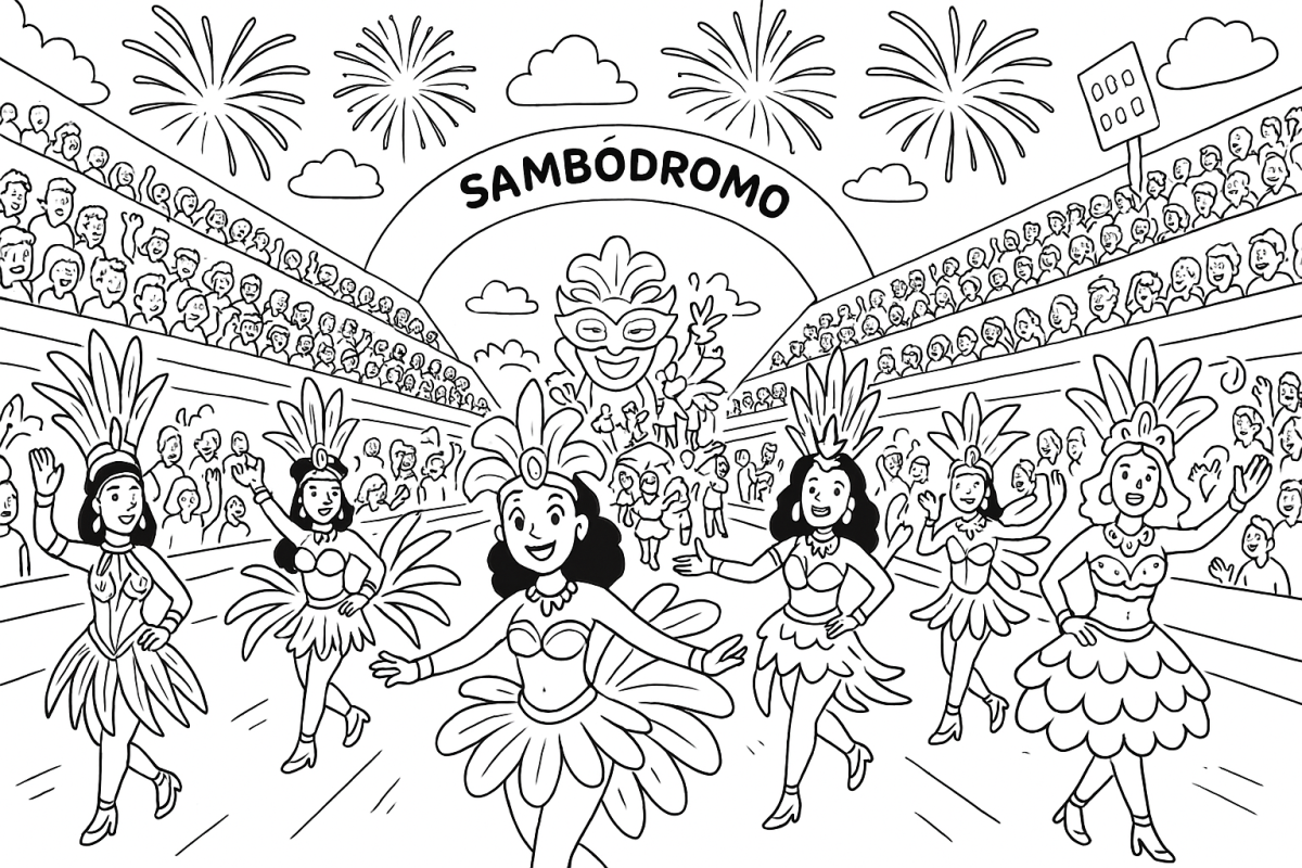 Desfile de Carnaval no Sambódromo
