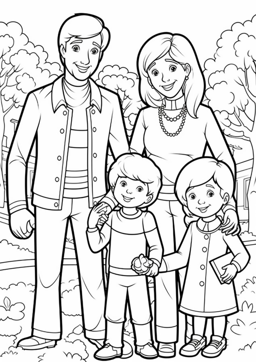 Dia Alegre com a Família no Parque