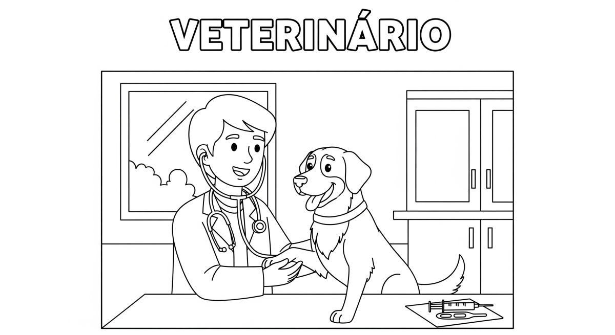 Dia Animado de um Veterinário