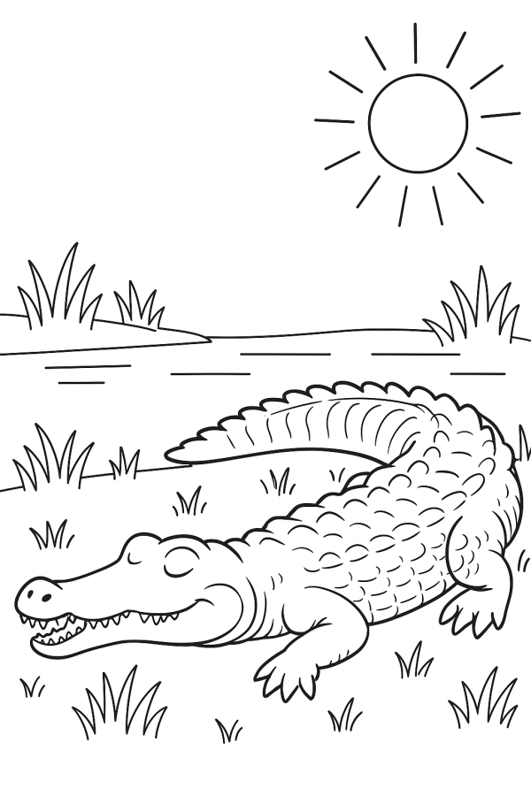 Dia de Sol para o Jacaré Sorridente