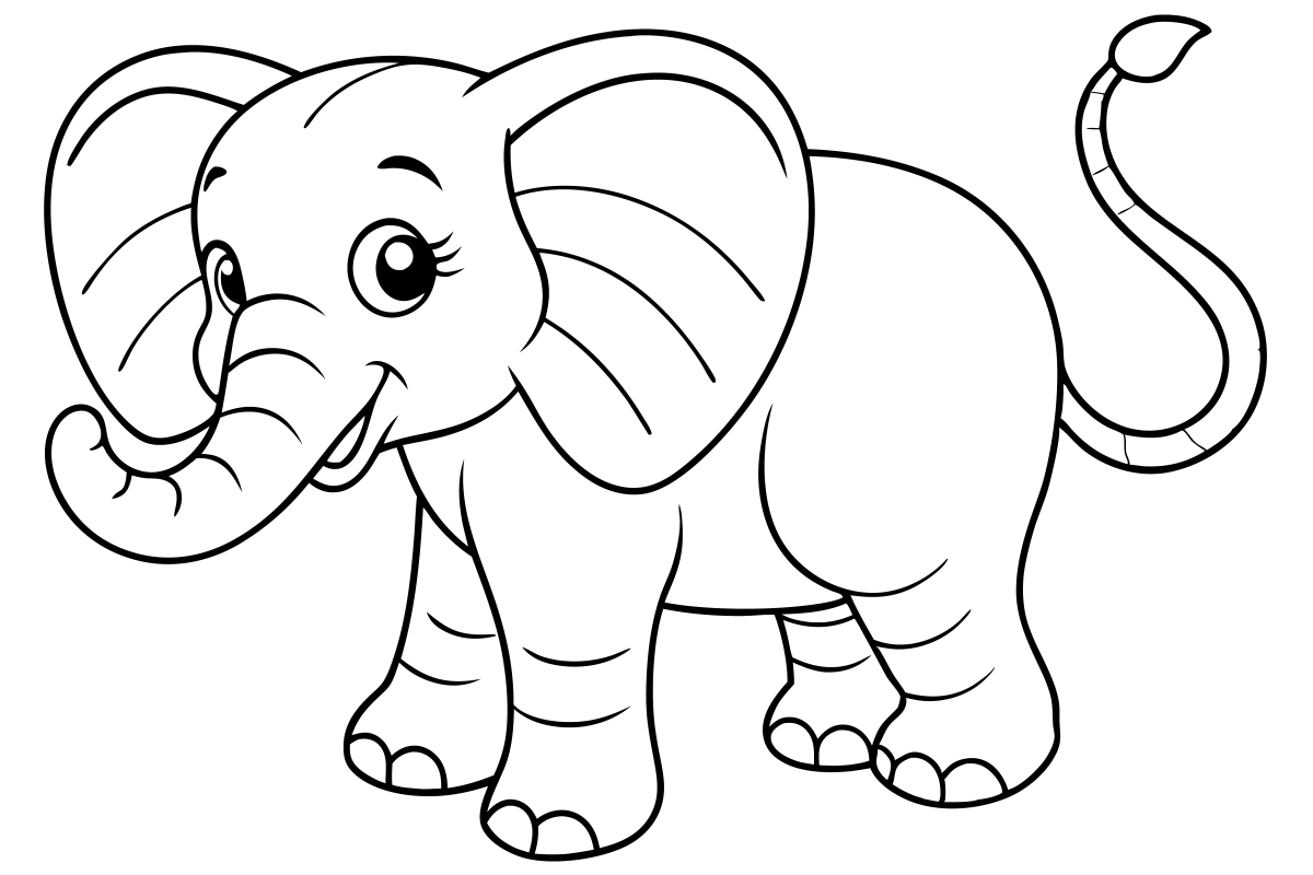 Diversão com Elefantes: Hora de Colorir!