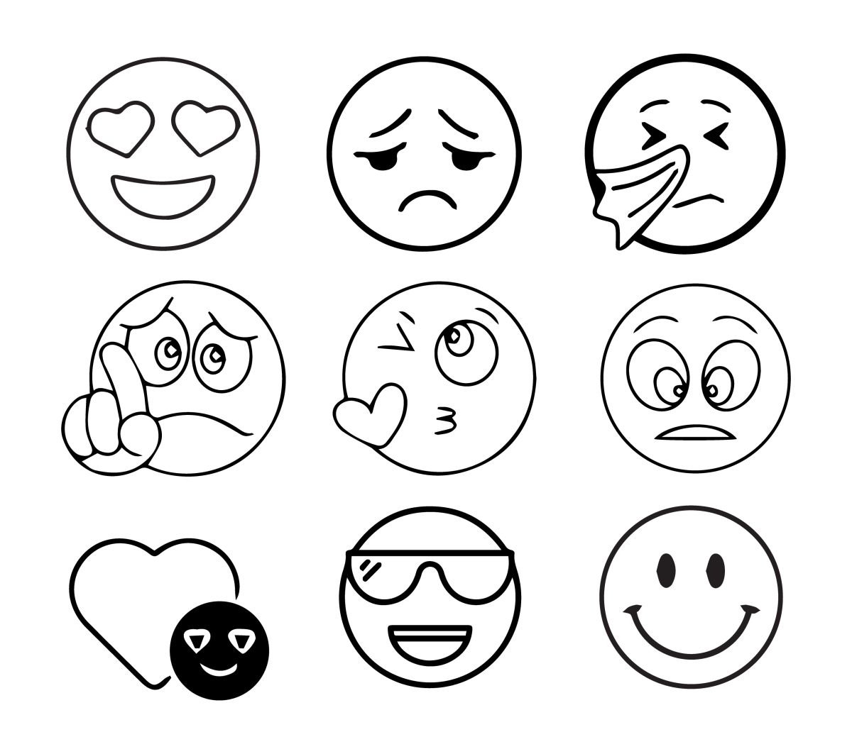 Diversão com Emojis para Colorir