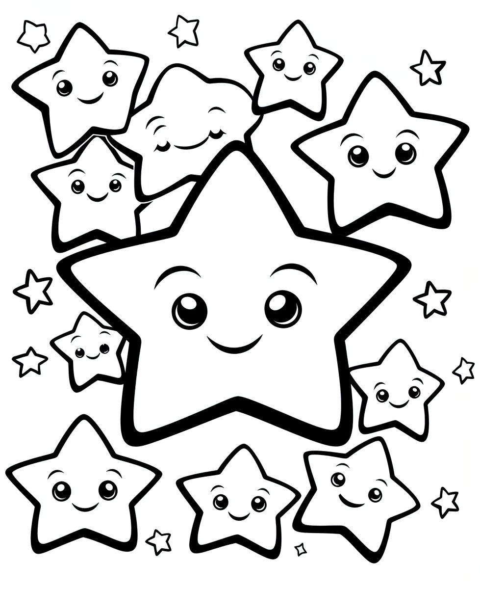Diversão Estelar: Colorindo Sorrisos Celestiais
