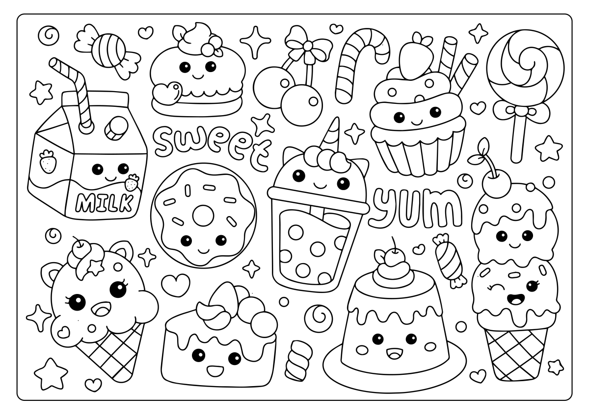 Diversão Kawaii com Doces Encantadores