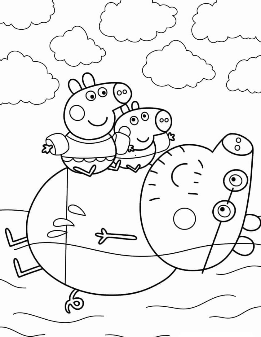 Diversão no Lago com Peppa e George