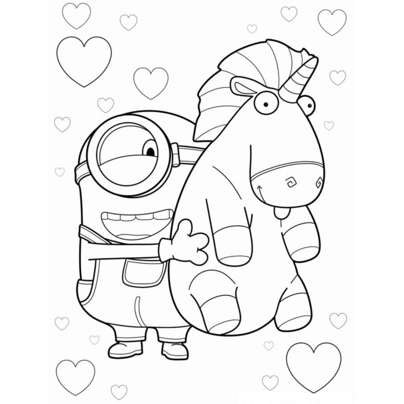 Diversão com o Minion e o Unicórnio Fofo