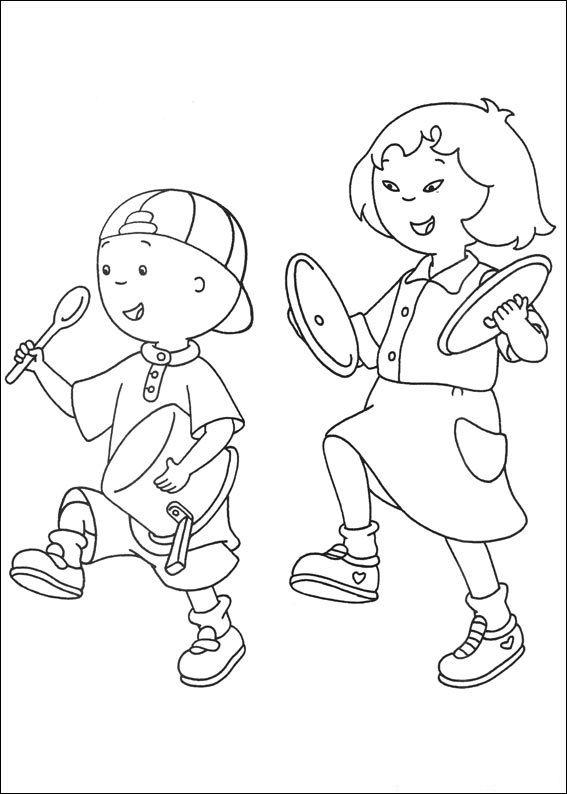 Diversão Musical com Caillou e Amiga