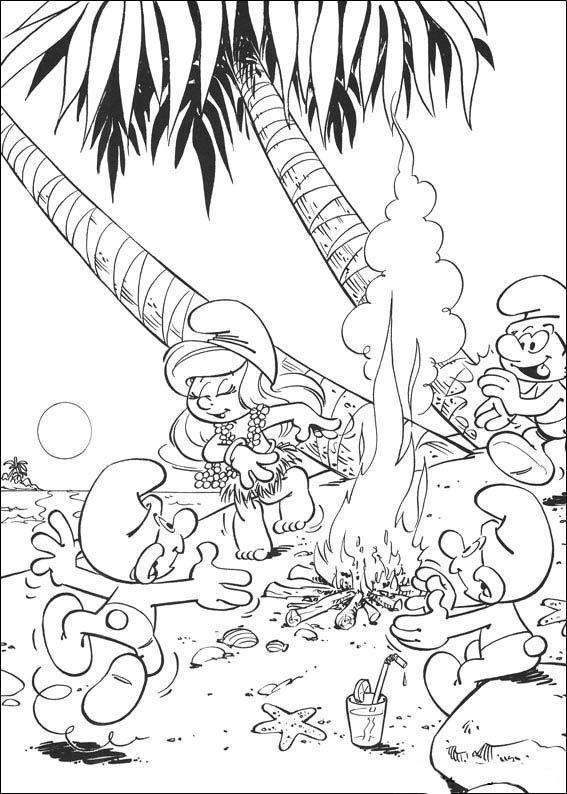Diversão na Praia com Smurfette!
