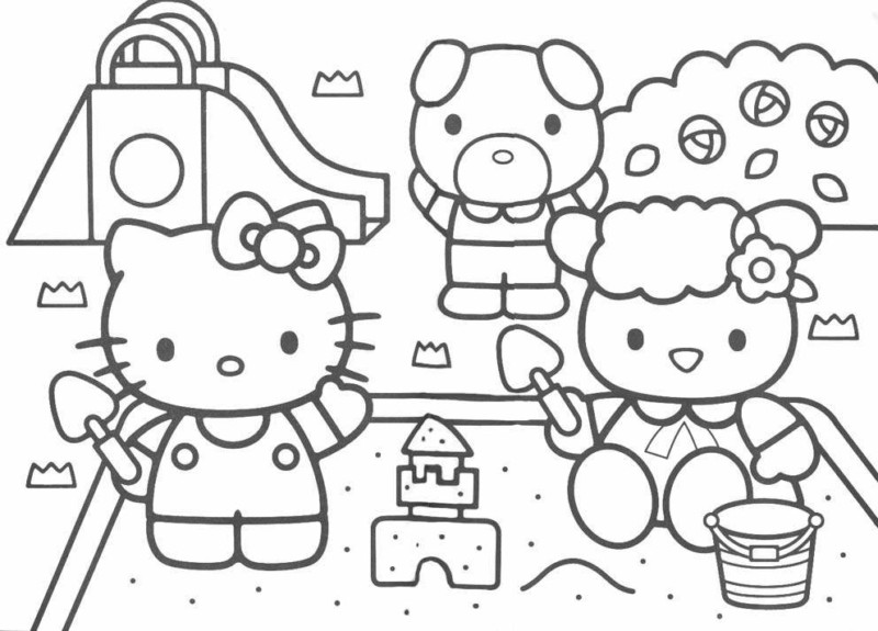 Diversão no Parquinho com Hello Kitty