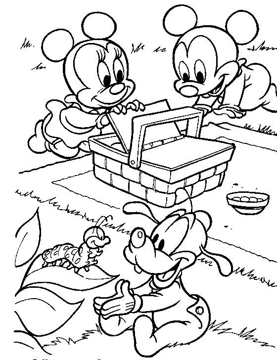 Diversão no Piquenique com Mickey e Minnie