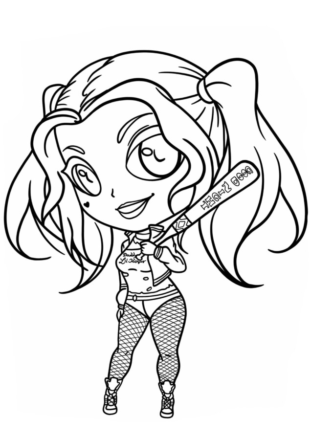 Divertida Harley Quinn Chibi