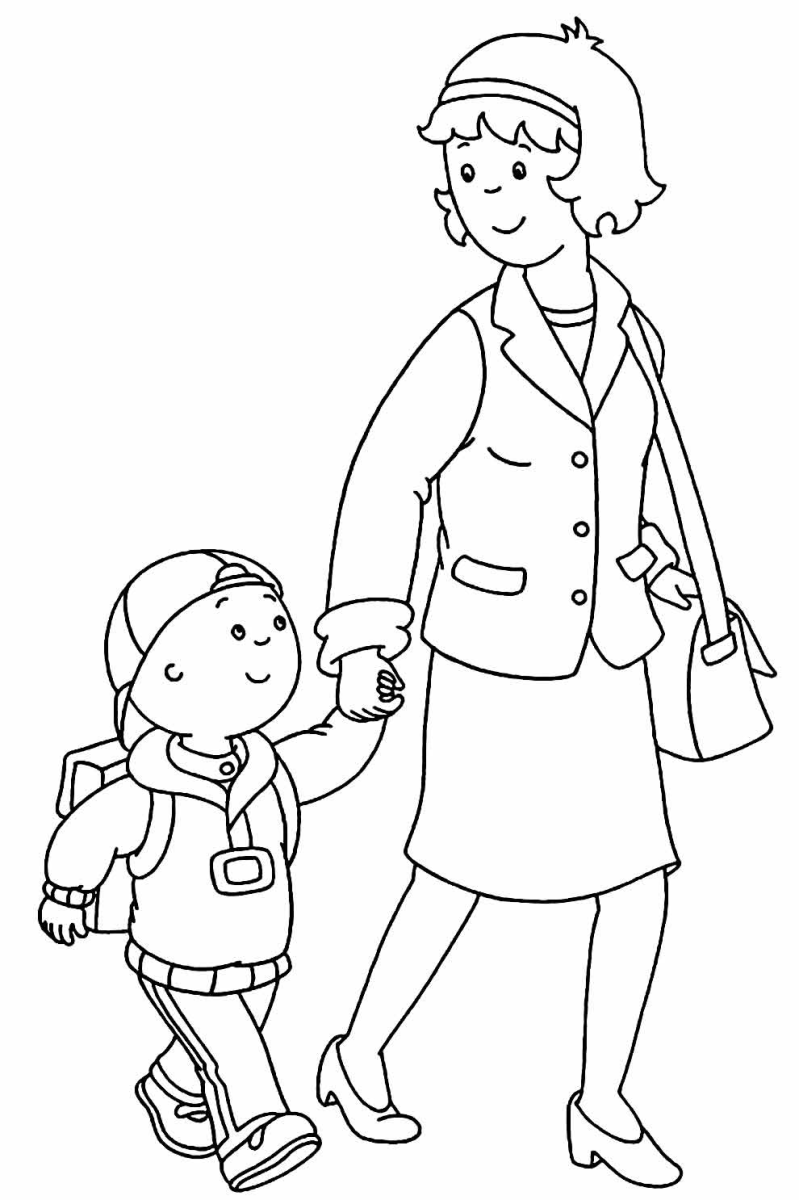 Divertida Jornada com Caillou e sua Mãe