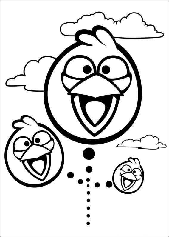 Divertidos Corações de Angry Birds no Ar