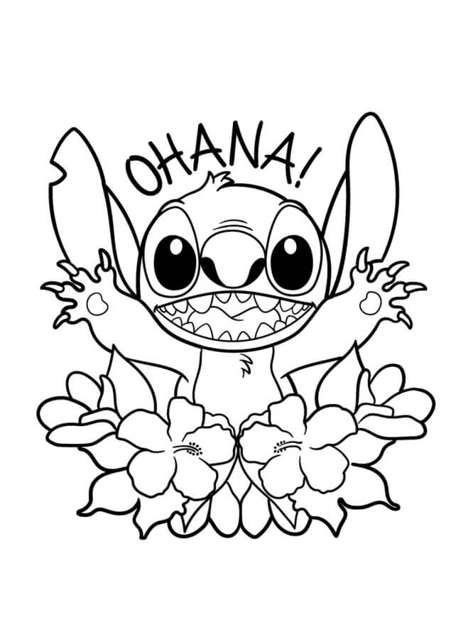 Divirta-se Colorindo com Stitch e Ohana