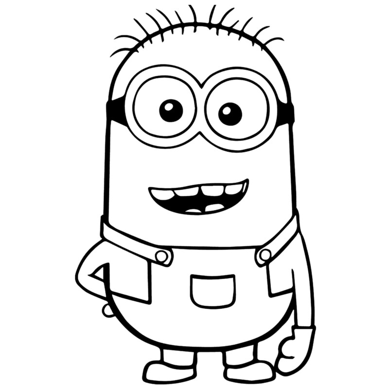 Divirta-se Colorindo com o Minion Alegre