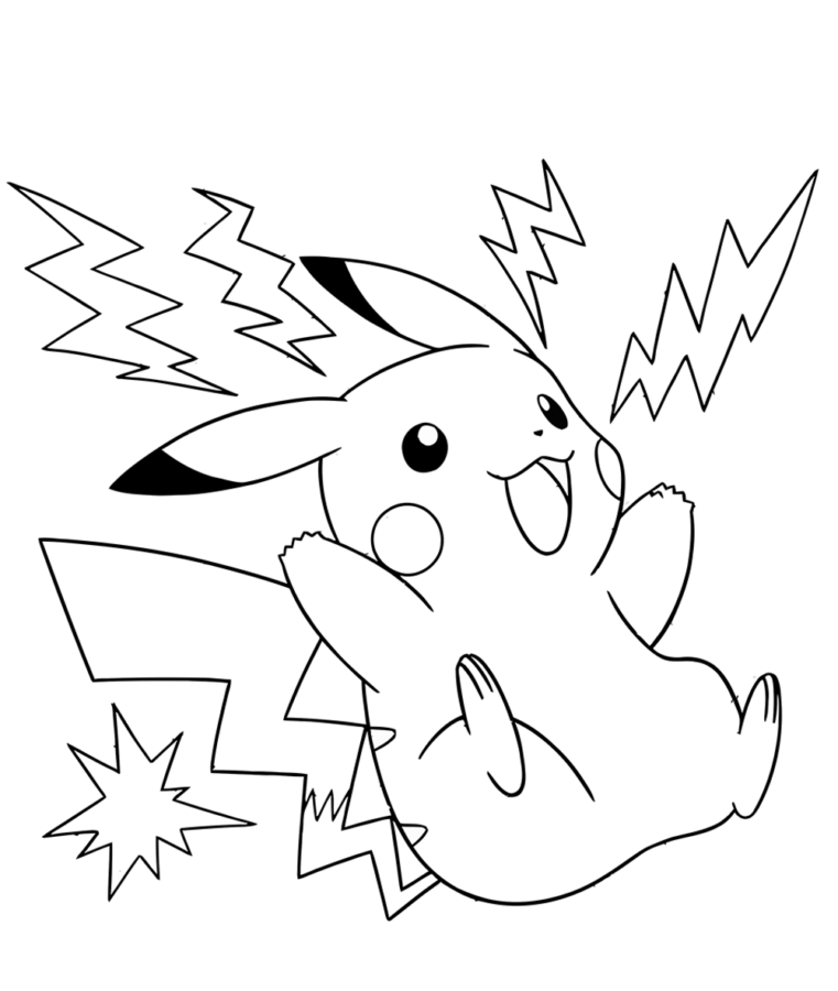 Divirta-se Colorindo o Pikachu Eletrizante!