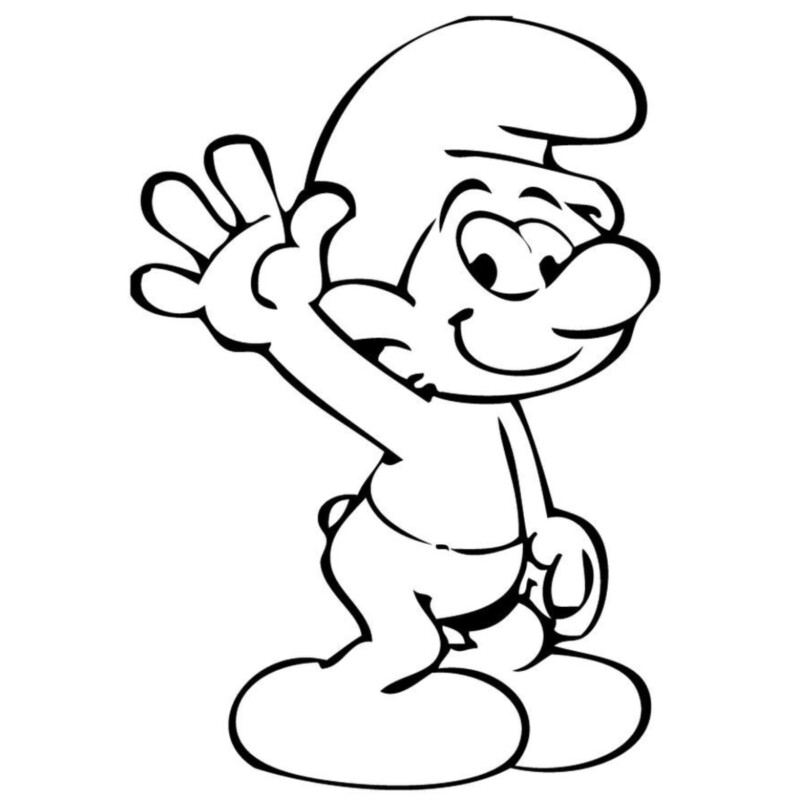 Divirta-se Colorindo o Smurf Radiante