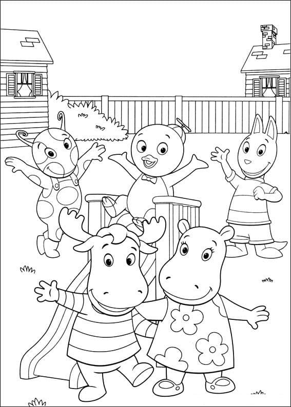 Divirta-se Colorindo os Backyardigans