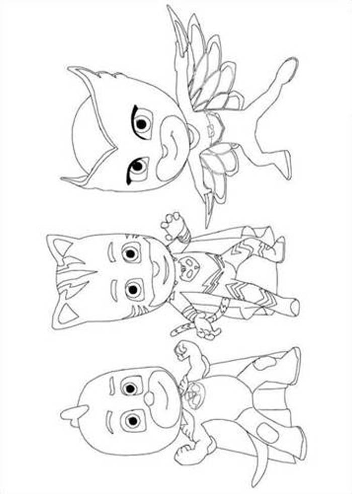 Divirta-se Colorindo os Heróis de PJ Masks