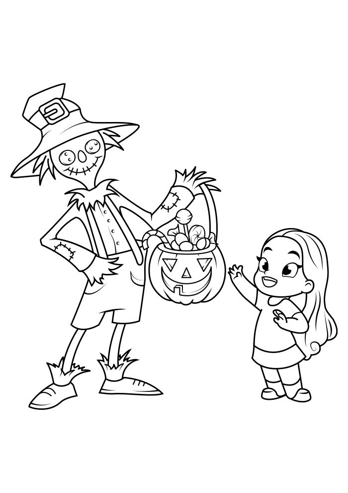 Doce Encontro de Halloween com o Espantalho