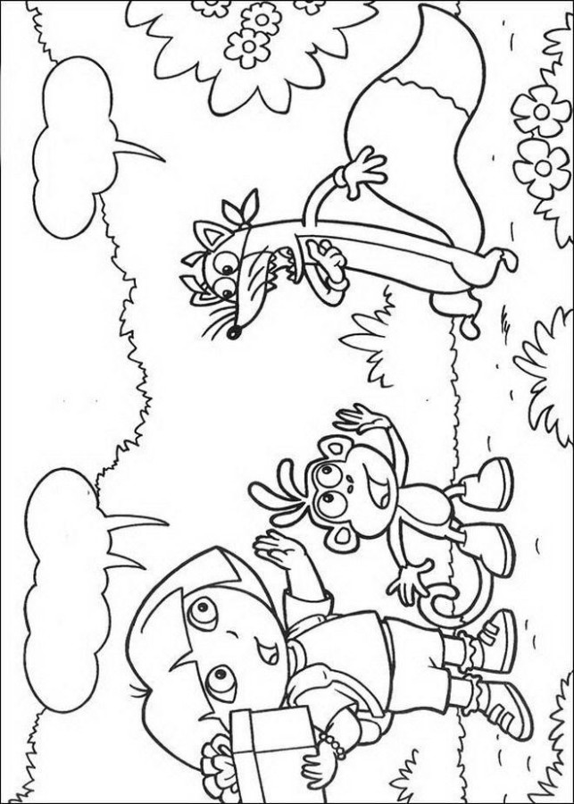 Dora e seus Amigos em uma Aventura de Colorir