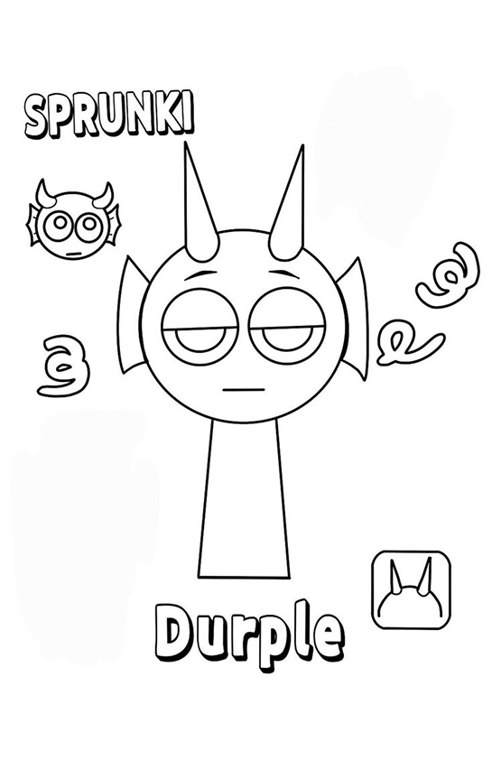 Durple: O Enigmático Habitante de Sprunki